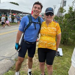 Farina's - Finish line, Bourne, MA, Aug 1, 2026, Teddy Christakis and Ingrid Monson