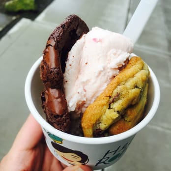 Hello Robin - Mexican chocolate cookie and chocolate chip cookie with strawberry ice cream - Bakeries Near Me - Seattle, Washington