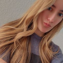 Long blond hair continued with the amazing work from Gabby
