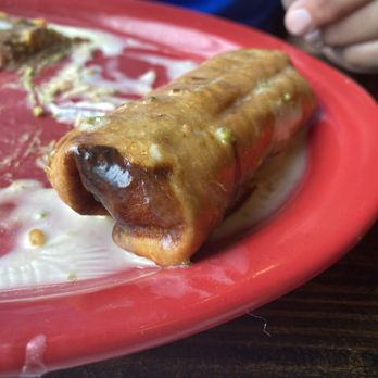 Muchacho Alegre - Shredded Chicken chimichanga. DELICIOUS!! - Mexican Near Me - Sevierville, Tennessee