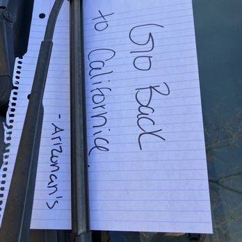 Encantada Peoria - Note on car - Apartments Near Me - Peoria, Arizona