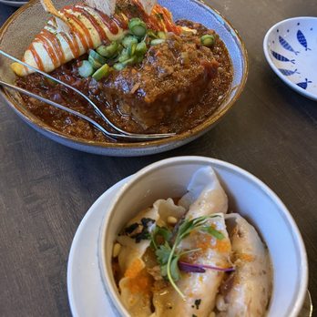 Chome - Oxtail Omurice and seafood dumplings - Izakaya Near Me - San Francisco, California Chome - Oxtail Omurice and seafood dumplings - Izakaya Near Me - San Francisco, California