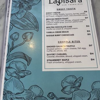 Lapisara Eatery - Sweet menu items as of August 2026 - Breakfast & Brunch Near Me - San Francisco, California Lapisara Eatery - Sweet menu items as of August 2026 - Breakfast & Brunch Near Me - San Francisco, California