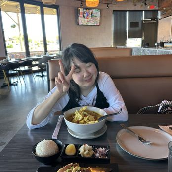 Table Thai - My wife enjoying Yellow Curry Noodle - Thai Near Me - Las Vegas, Nevada Table Thai - My wife enjoying Yellow Curry Noodle - Thai Near Me - Las Vegas, Nevada