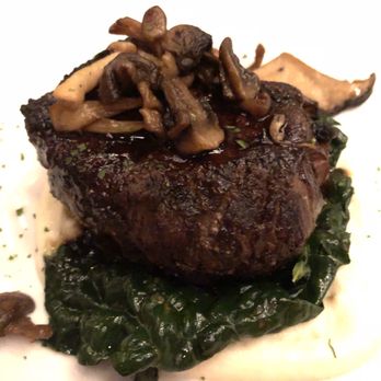 Ocean Prime - Filet mignon w cauliflower mash, kale & mushroom - Seafood Near Me - New York, New York Ocean Prime - Filet mignon w cauliflower mash, kale & mushroom - Seafood Near Me - New York, New York