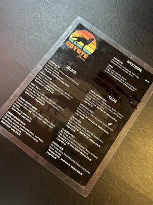 Menu photo 6 Coyote Pizzeria Auburn, CA