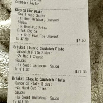 Dickey's Barbecue Pit - the receipt - Barbeque Near Me - Flowery Branch, Georgia