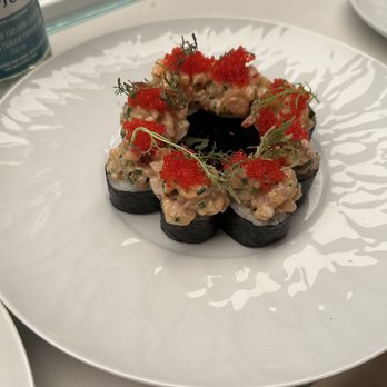 Yama Resto - Yama Maki - salmon & tobiko on top - Desserts Near Me - Montreal, Quebec Yama Resto - Yama Maki - salmon & tobiko on top - Desserts Near Me - Montreal, Quebec