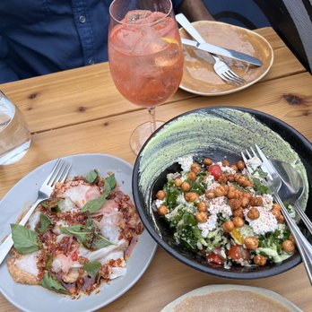 Rasa - Chopped Salad (right), Spicy Ceviche (left) - Canadian (New) Near Me - Toronto, Ontario