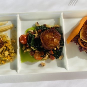 Bouchon - Scallop Trio -- the thing that brought us in! It didn't disappoint! - French Near Me - Santa Barbara, California Bouchon - Scallop Trio -- the thing that brought us in! It didn't disappoint! - French Near Me - Santa Barbara, California