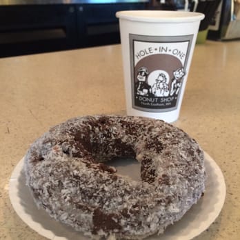 Hole In One - Coconut chocolate donut - Bakeries Near Me - Orleans, Massachusetts Hole In One - Coconut chocolate donut - Bakeries Near Me - Orleans, Massachusetts