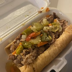 Hollywood Deli - Italian Beef dipped with hot peppers