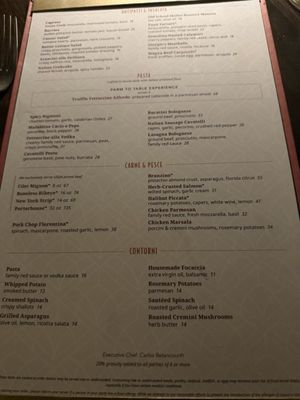 Menu photo 2 Timpano Las Olas Fort Lauderdale, FL Menu photo 2 Timpano Las Olas Fort Lauderdale, FL