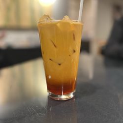 Thai Spices Natural Restaurant - Thai tea was delicious and hit the spot!