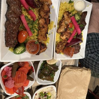 Mazra - Double Kebab Plate - Mediterranean Near Me - San Bruno, California Mazra - Double Kebab Plate - Mediterranean Near Me - San Bruno, California