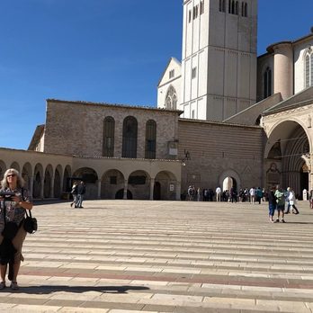 Basilica di San Francesco - Piazza leading to Basilica - Churches Near Me - Assisi, PG