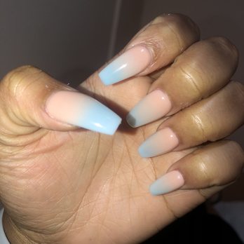 CK Nails Spa - Blue ombré nails by Kaitlyn - Nail Salons Near Me - Bellaire, Texas