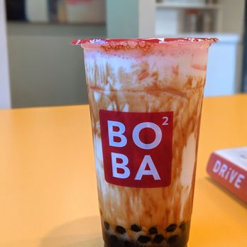 Boba Square - Black sugar milk with boba. Not a ton of boba and price is $6.50 - Coffee & Tea Near Me - Irvine, California