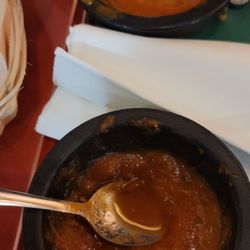 El Zarape - Red is too but the other one is like a gravy texture...
