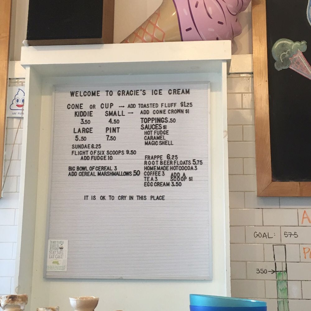 Gracie's Ice Cream - Prices 07/2019 - Ice Cream & Frozen Yogurt Near Me - Somerville, Massachusetts Gracie's Ice Cream - Prices 07/2019 - Ice Cream & Frozen Yogurt Near Me - Somerville, Massachusetts