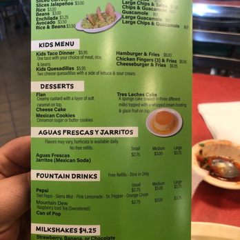 La Taqueria - Menú - Mexican Near Me - Hanover Park, Illinois
