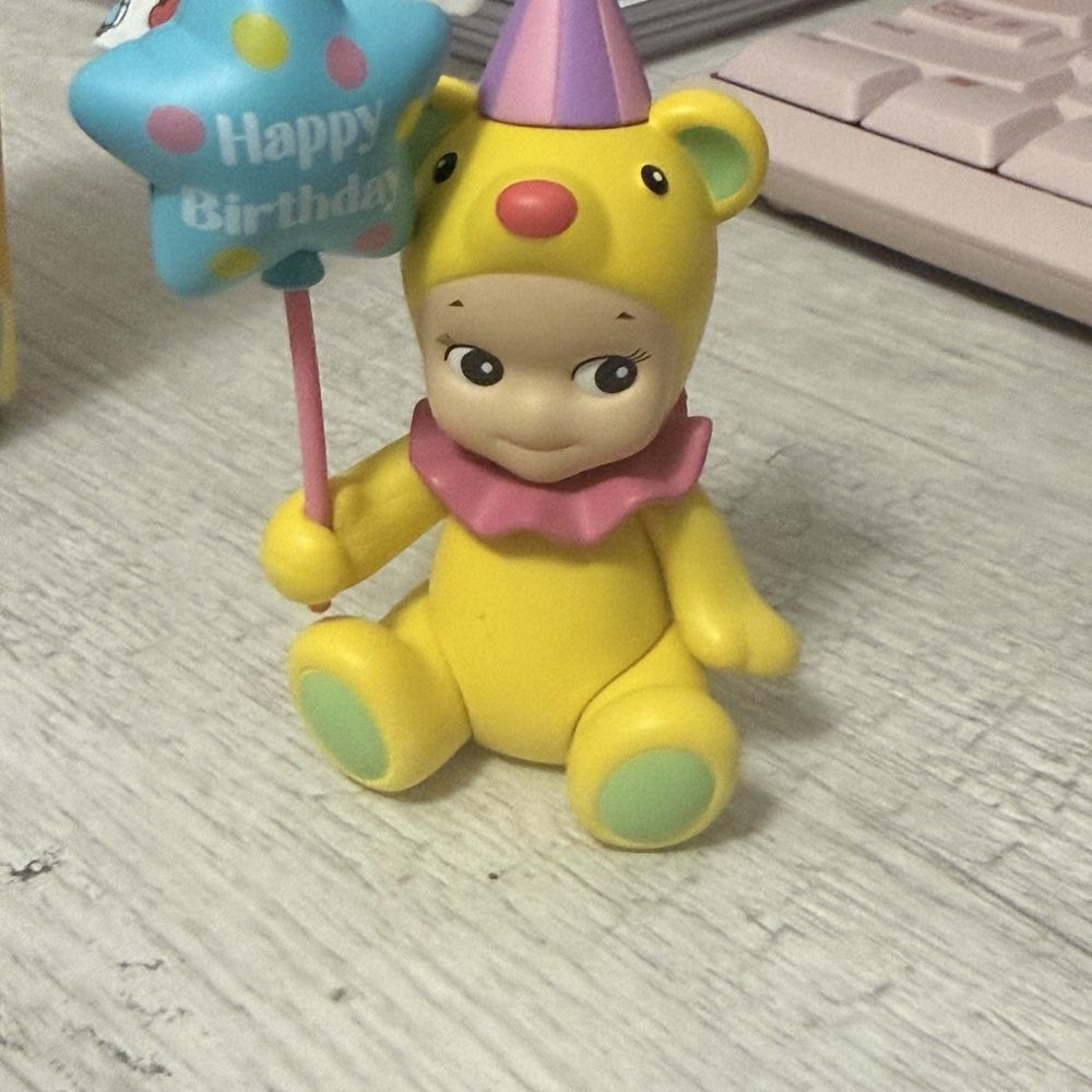 I got star balloon birthday bear I got star balloon birthday bear