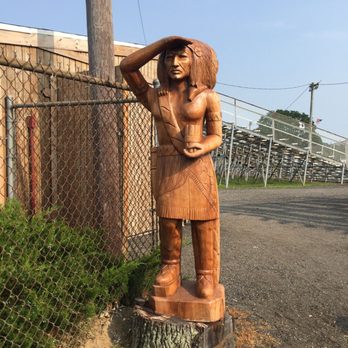 Riverhead Raceway - Small statue when you enter. - Race Tracks Near Me - Riverhead, New York