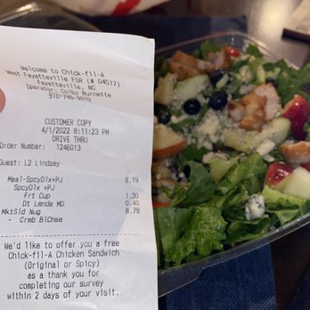 Chick-fil-A - Incorrect order - Fast Food Near Me - Fayetteville, North Carolina Chick-fil-A - Incorrect order - Fast Food Near Me - Fayetteville, North Carolina