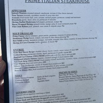 Prime Steakhouse - Menu - Steakhouses Near Me - Ventura, California Prime Steakhouse - Menu - Steakhouses Near Me - Ventura, California