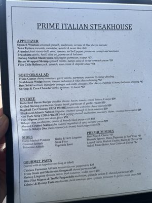 Menu photo 3 Prime Steakhouse Ventura, CA Menu photo 3 Prime Steakhouse Ventura, CA