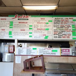 Menu as of May 2023