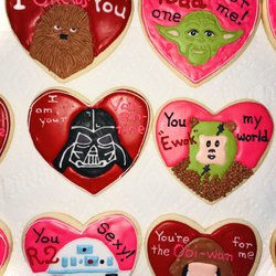 Karen’s Konfections - Valentine cookies from a galaxy far far away. Or just from Lawrence, KS.