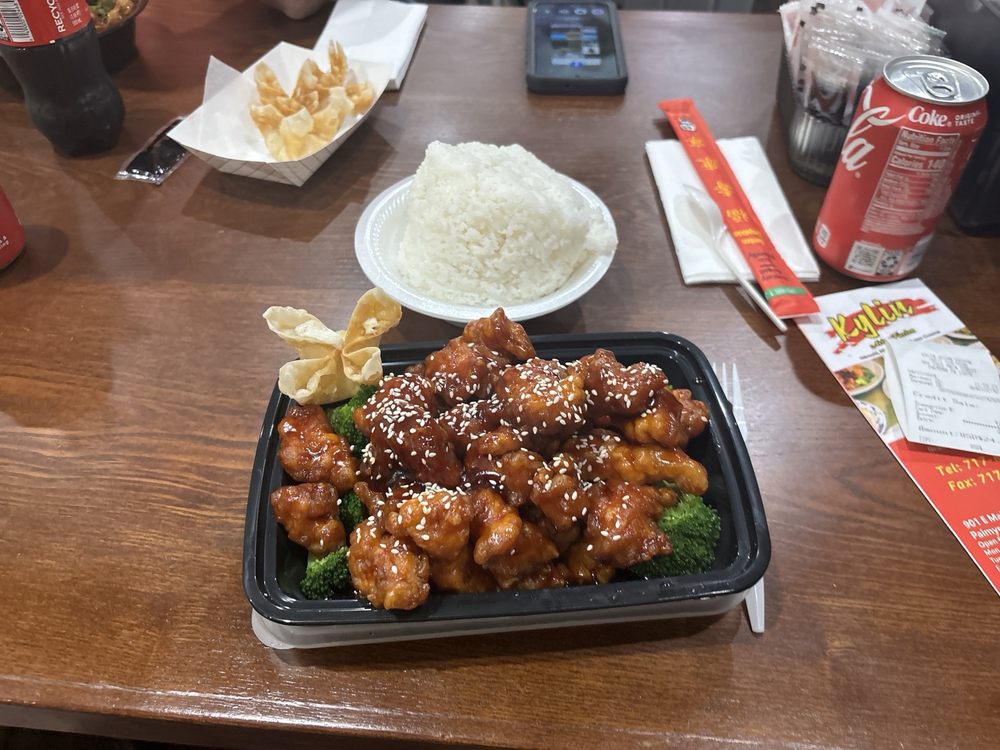 Food from Kylin Asian Fusion