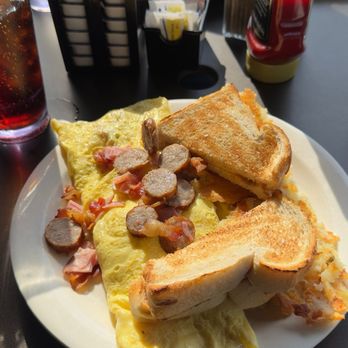 The Camp Hill Cafe - Their Meat Lovers Omelet - Breakfast & Brunch Near Me - Camp Hill, Pennsylvania The Camp Hill Cafe - Their Meat Lovers Omelet - Breakfast & Brunch Near Me - Camp Hill, Pennsylvania