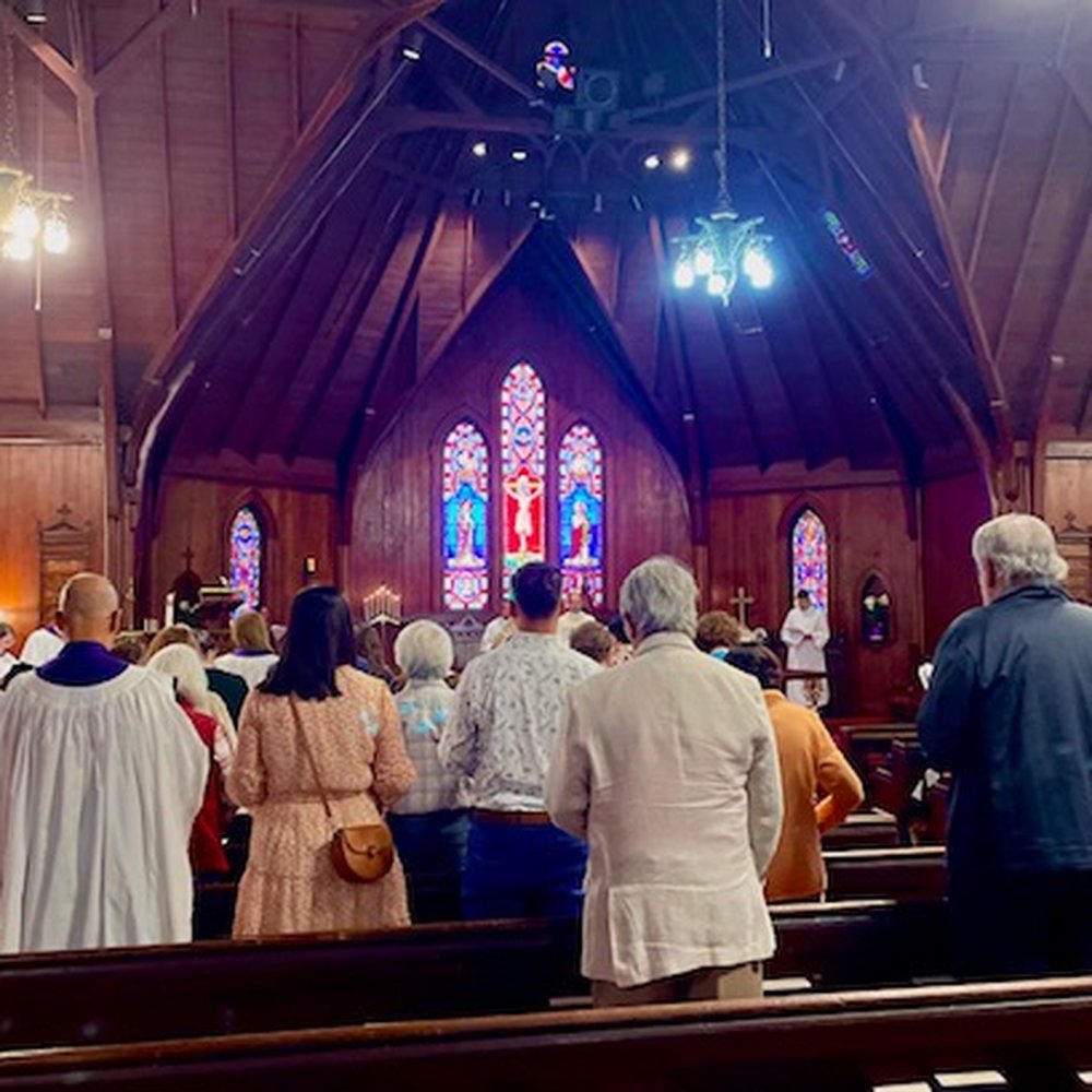 Trinity Episcopal Cathedral - Congregants celebrating Easter - Churches Near Me - San Jose, California