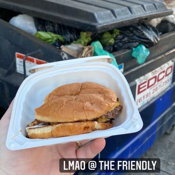The Friendly - An incredibly mediocre burger. - Pizza Near Me - San Diego, California The Friendly - An incredibly mediocre burger. - Pizza Near Me - San Diego, California