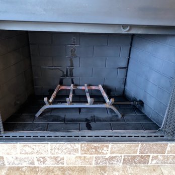 Patriot Chimney & Services - Patched, painted fireplace box and converted to wood burning with a gas starter pipe. I'm very happy with the service. - Chimney Sweeps Near Me - Fort Worth, Texas Patriot Chimney & Services - Patched, painted fireplace box and converted to wood burning with a gas starter pipe. I'm very happy with the service. - Chimney Sweeps Near Me - Fort Worth, Texas