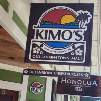 Kimo's Maui - Sidewalk sign - Seafood Near Me - Lahaina, Hawaii Kimo's Maui - Sidewalk sign - Seafood Near Me - Lahaina, Hawaii