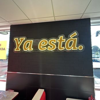 Tacos Gavilan - Ya Esta sign inside - Mexican Near Me - Los Angeles, California Tacos Gavilan - Ya Esta sign inside - Mexican Near Me - Los Angeles, California