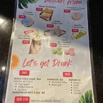 Ninja Ramen and Thai - Dessert Menu - Noodles Near Me - Corpus Christi, Texas