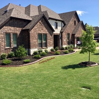 Curbing Solution - a front yard of a house - Landscaping Near Me Curbing Solution - a front yard of a house - Landscaping Near Me