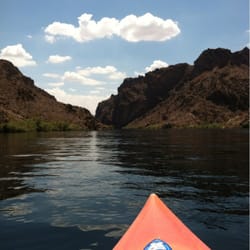 Forever Resorts At Willow Beach Harbor - Paddling down the Colorado River.