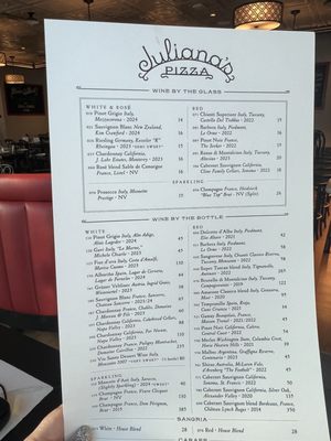 Menu photo 2 Juliana’s Pizza West Palm Beach, FL Menu photo 2 Juliana’s Pizza West Palm Beach, FL
