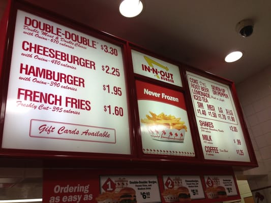 Menu photo 8 In-N-Out Burger Orange, CA Menu photo 8 In-N-Out Burger Orange, CA