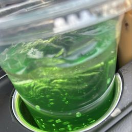 Green apple Italian soda