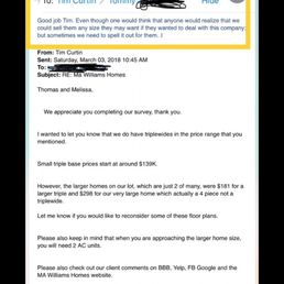 This is the email that Tim sent and Dennis Williams replied to it. This is the unprofessional and rude reply This is the email that Tim sent and Dennis Williams replied to it. This is the unprofessional and rude reply