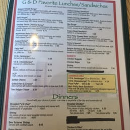Lunch menu