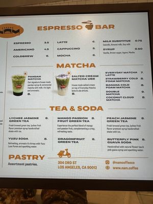 Menu photo 1 Nam Coffee Los Angeles, CA Menu photo 1 Nam Coffee Los Angeles, CA