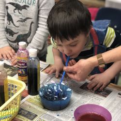 Bethlehem Preschool Center - Bubble painting