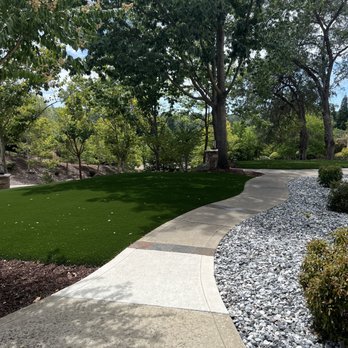 Bella Rosa Pavers and Turf - Attention to detail and increased coverage vs. prior lawn - capped sprinklers - Artificial Turf Near Me
